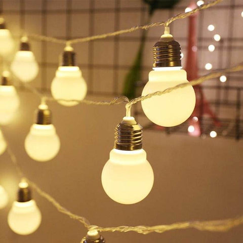 Bulb String Lights (10L)(3m)(Yellow) - Alt View