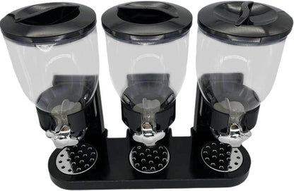 Triple Canister Dry Food Dispenser - DMC Wholesale