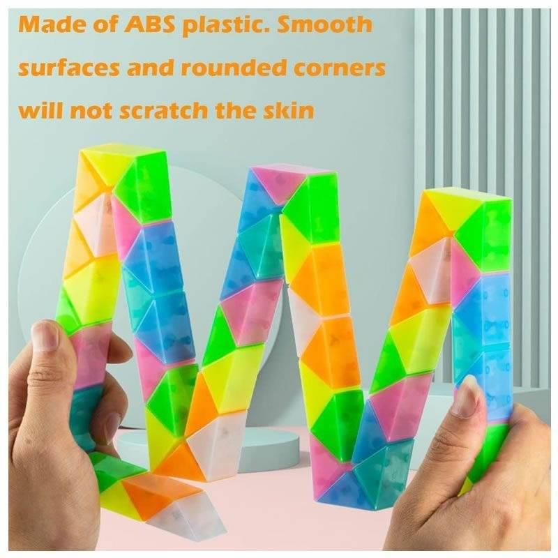 Magic Snake Cube Twist Puzzle (72 pcs) - DMC Wholesale