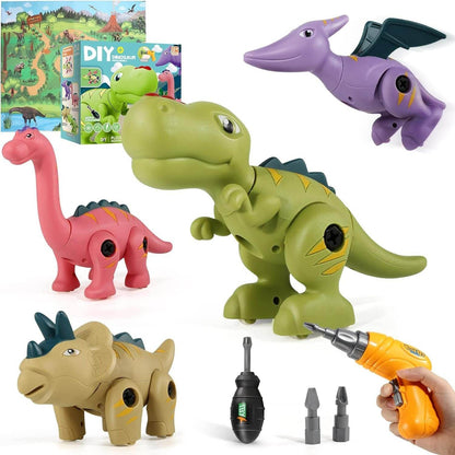 Educational Dinosaur Disassembly Toy Set (4 pcs) - DMC Wholesale