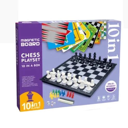 10in1 Magnetic Chess Play Set