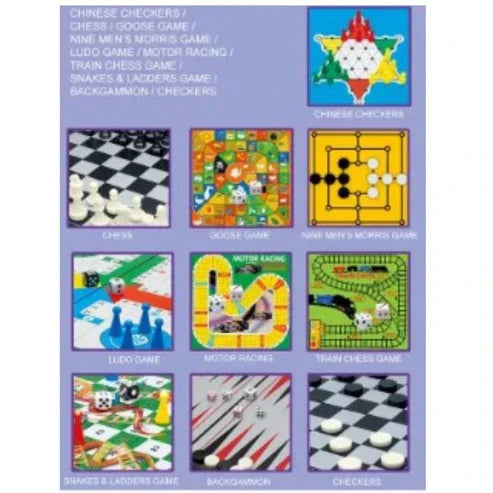 10in1 Magnetic Chess Play Set