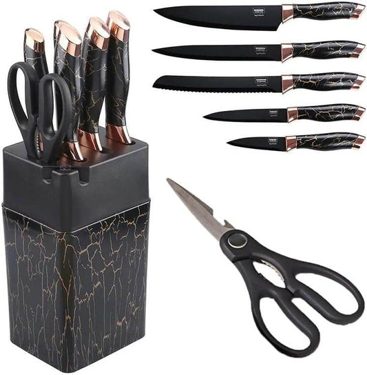 Marble Kitchen Knife Set (7 pcs) - DMC Wholesale