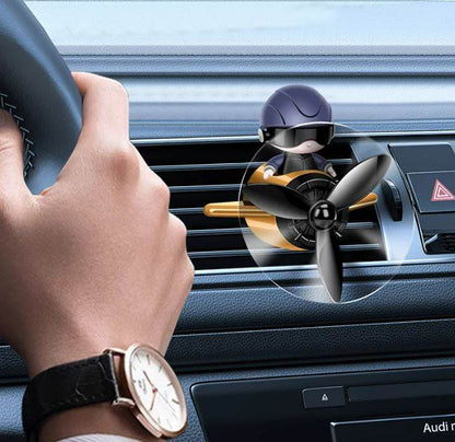 Solar Pilot Car Rotating Air Freshener - DMC Wholesale