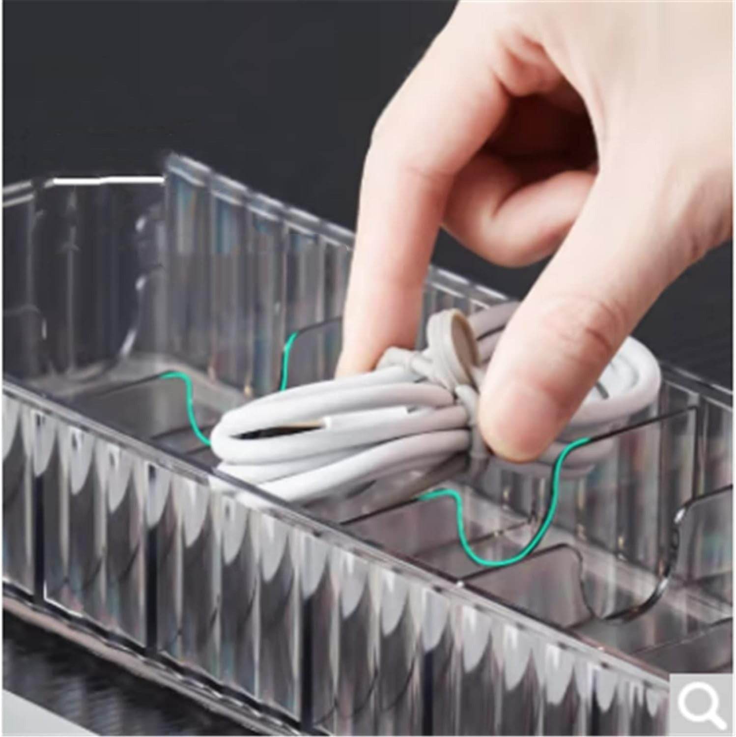 Data Cable Storage Box (Grey) - DMC Wholesale