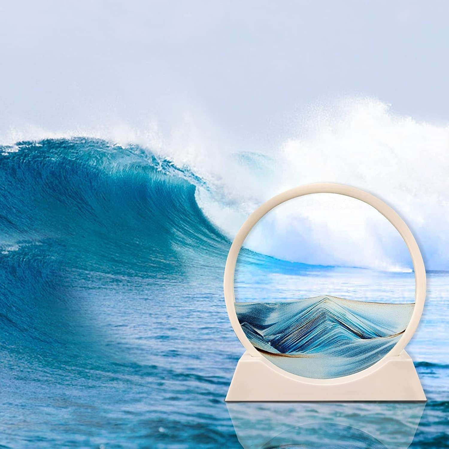 Moving Sand Art 3D Seascape Relaxing Display (Large)(25.5cm) - DMC Wholesale