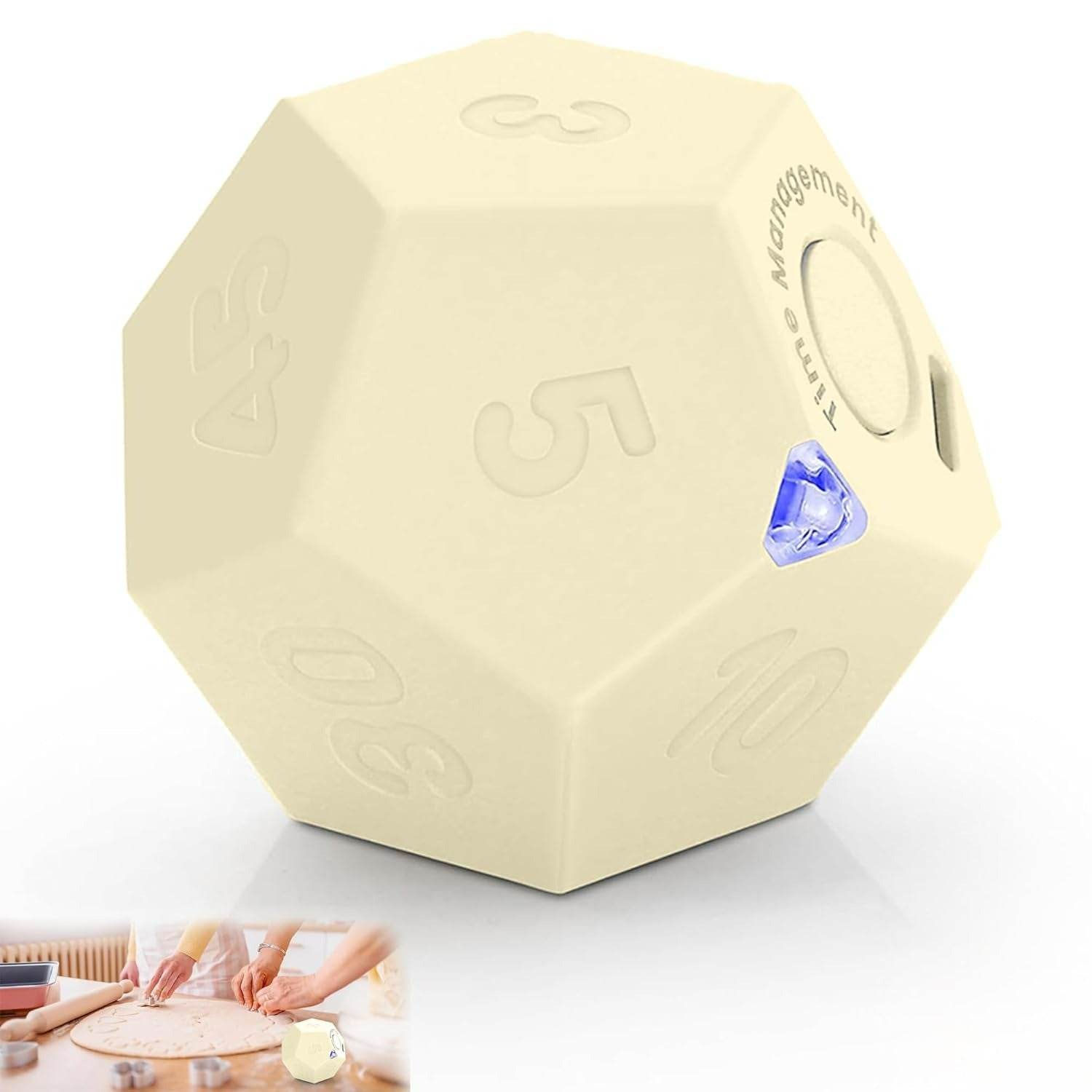 Rotating Cube Clock For Desk And Kitchen - DMC Wholesale