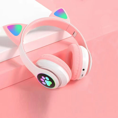 Cat Ear Bluetooth Headphones Headset