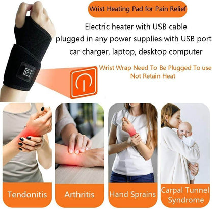 Adjustable USB Heating Wrist Brace - DMC Wholesale
