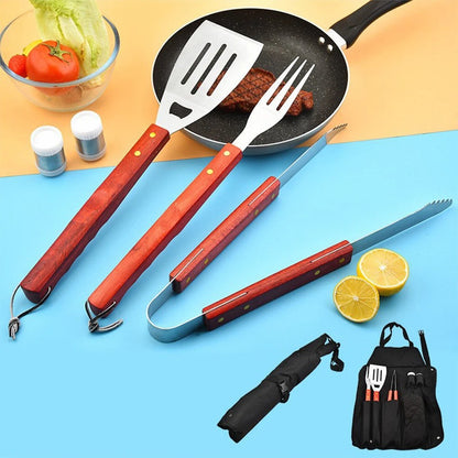 Braai Grilling Apron Tool Set (6 pcs)