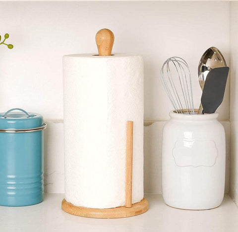 Wooden Tissue Roll Holder - Alt View