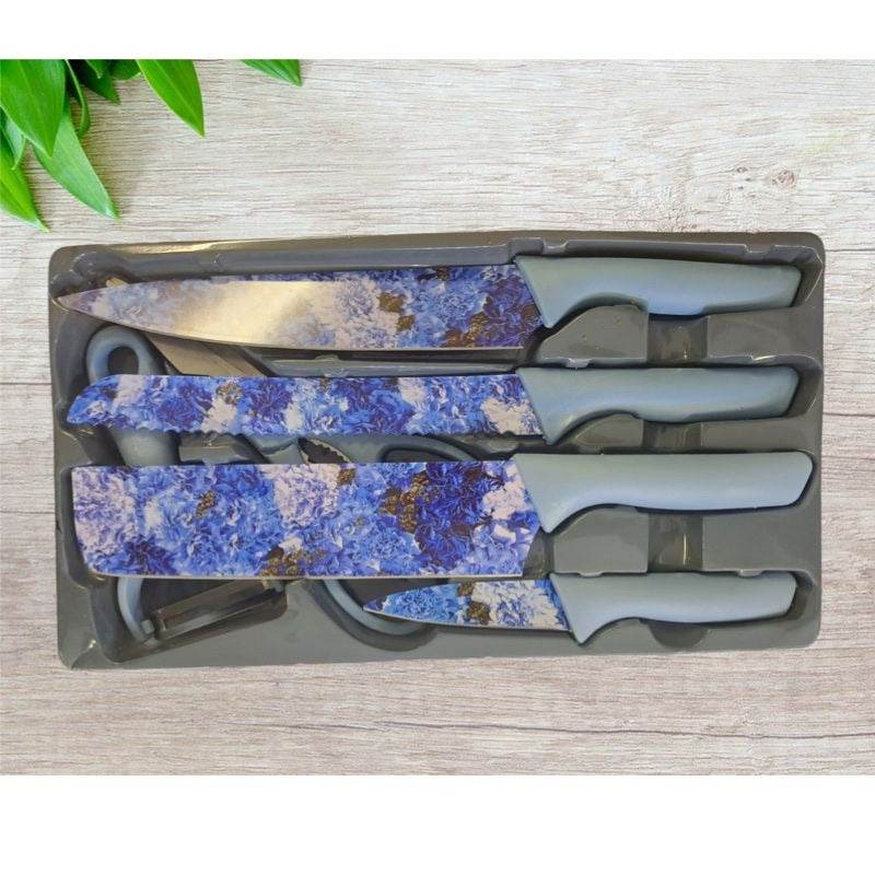 Stainless Steel Corrugated Knife Set (6 pcs) - DMC Wholesale