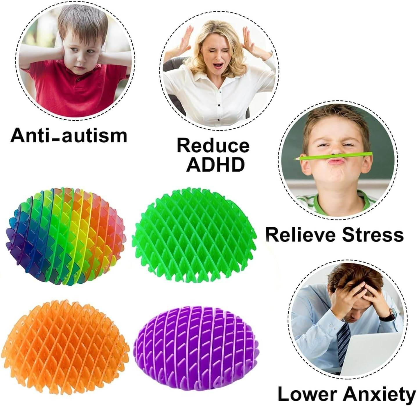 Sensory Stress Anxiety Relief Ball For Kids And Adults - DMC Wholesale