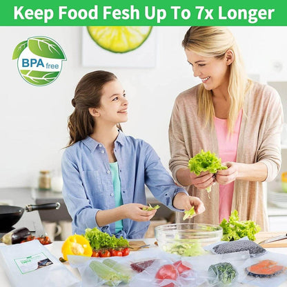 Embossed Vacuum Sealer Freezer Bags (Large)(50 pcs) - DMC Wholesale