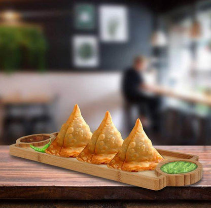 Bamboo Appetizer Platter (14x39cm) - DMC Wholesale