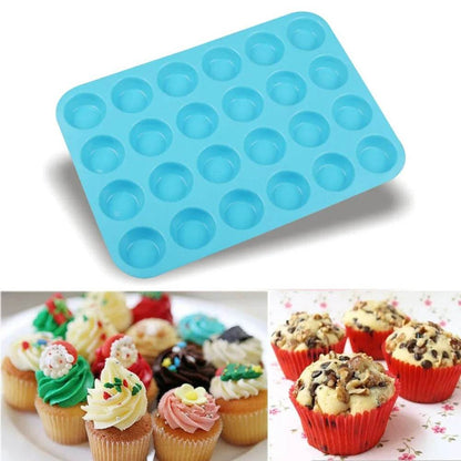 Silicone Cupcake Mold (24 cups) - DMC Wholesale