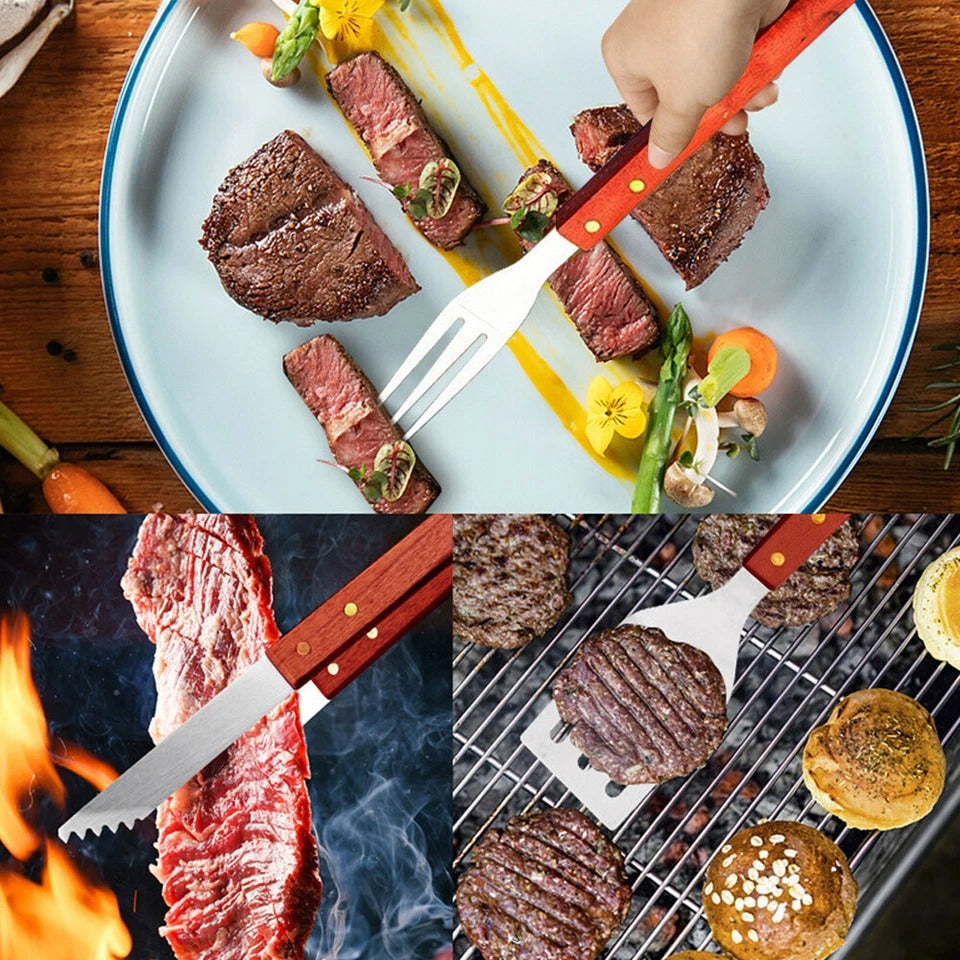 Braai Grilling Apron Tool Set (6 pcs)