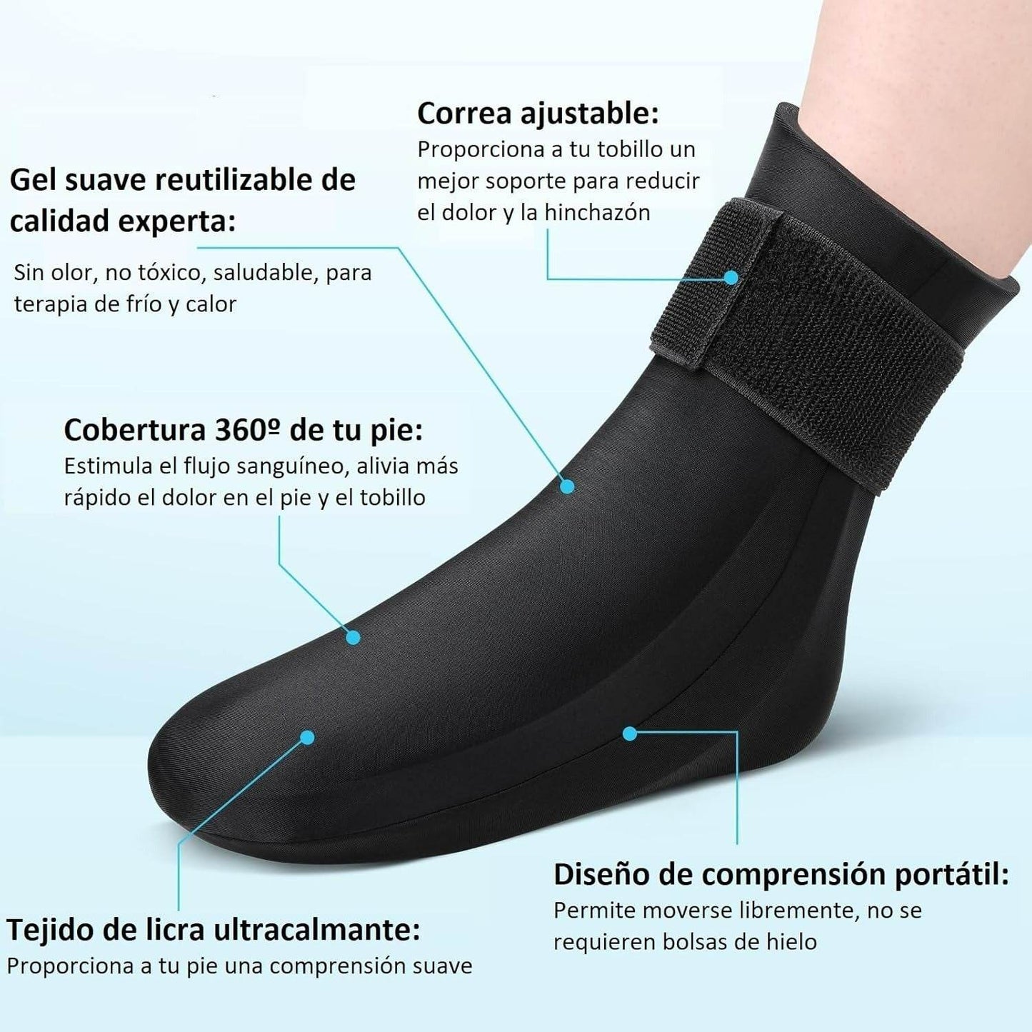 Hot Cold Compression Gel Sock - DMC Wholesale