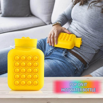 Hot And Cold Compress Water Bottle Pop-It Bag (500ml)(Yellow) - DMC Wholesale
