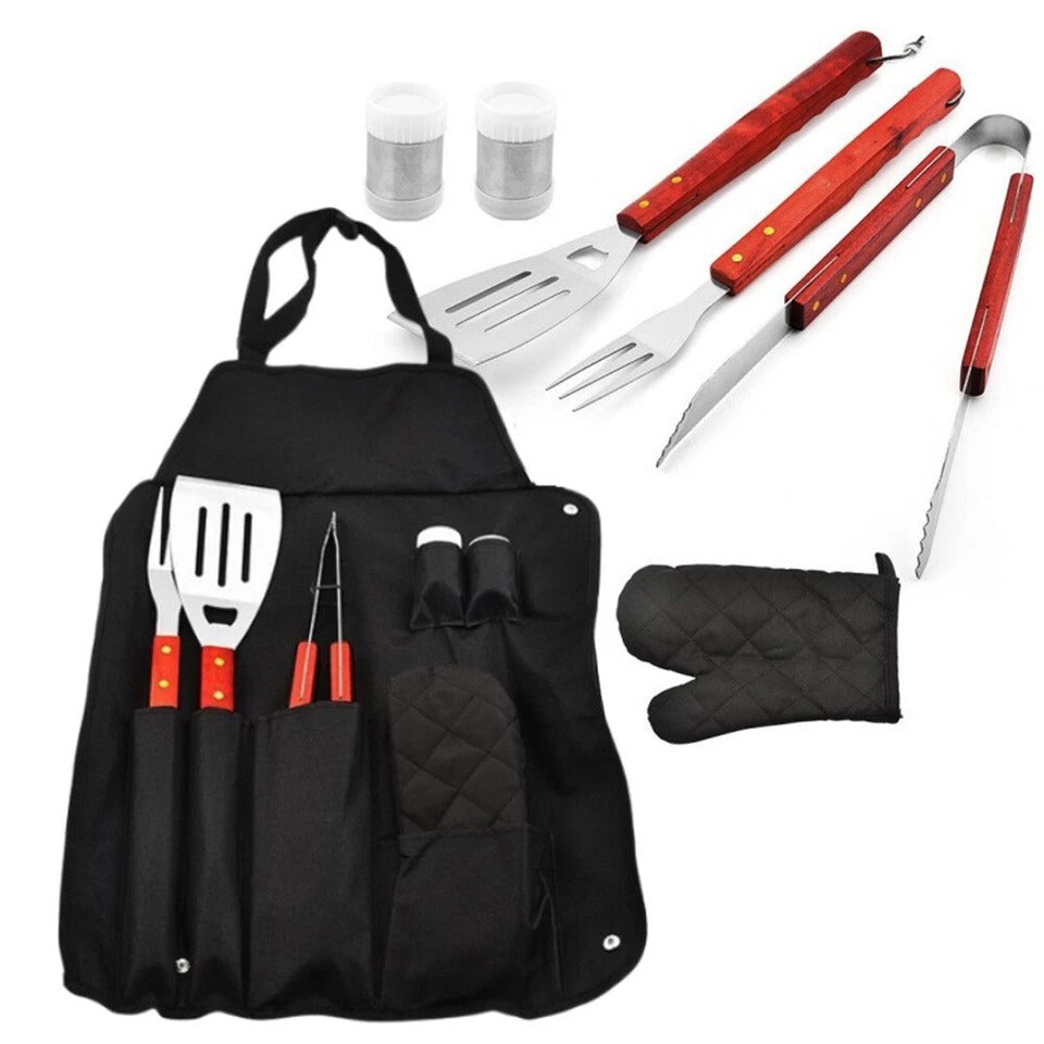 Braai Grilling Apron Tool Set (6 pcs)