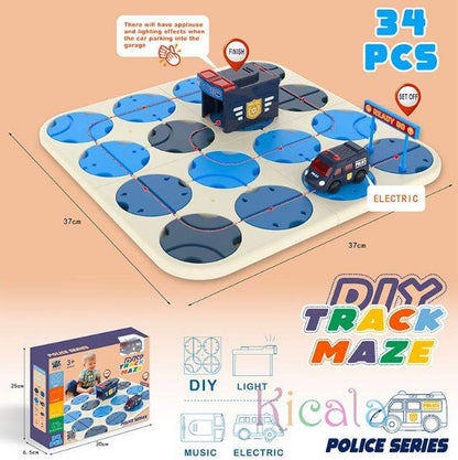 Brain Teaser Puzzles Maze Race Track (Police) - DMC Wholesale