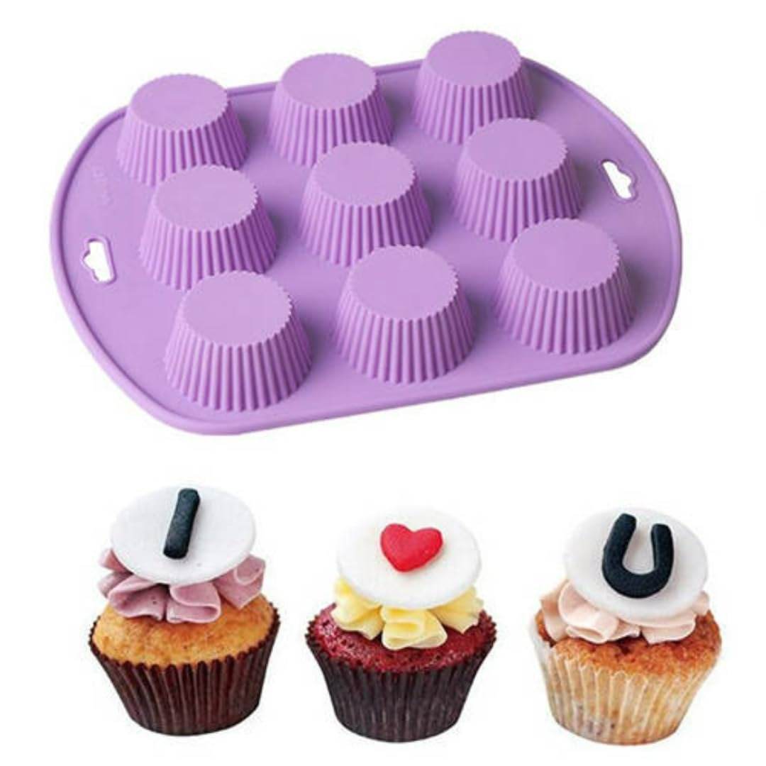 Silicone Cupcake Mold (9 cups) - DMC Wholesale