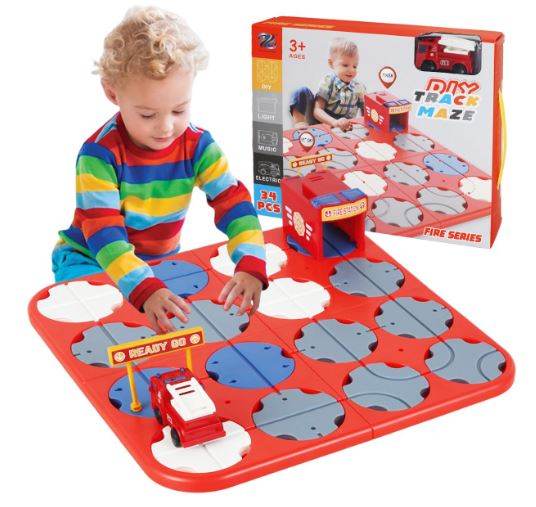 Brain Teaser Puzzles Maze Race Track (Fire) - DMC Wholesale