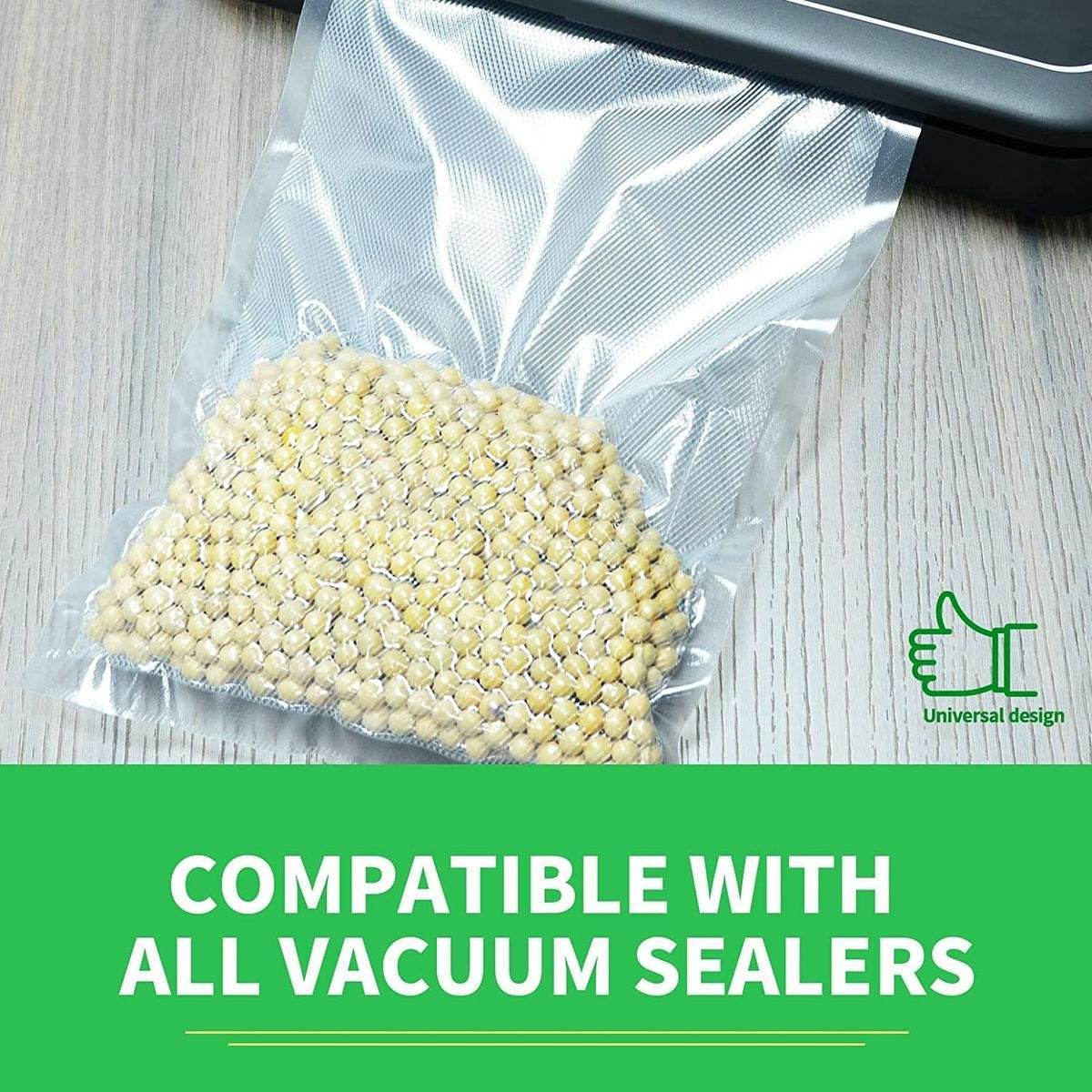 Embossed Vacuum Sealer Freezer Bags (Large)(50 pcs) - DMC Wholesale