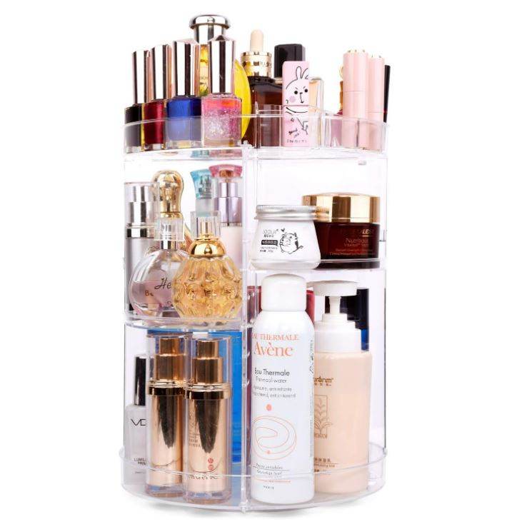 360 Degree Rotation Make Up Storage Shelf - DMC Wholesale