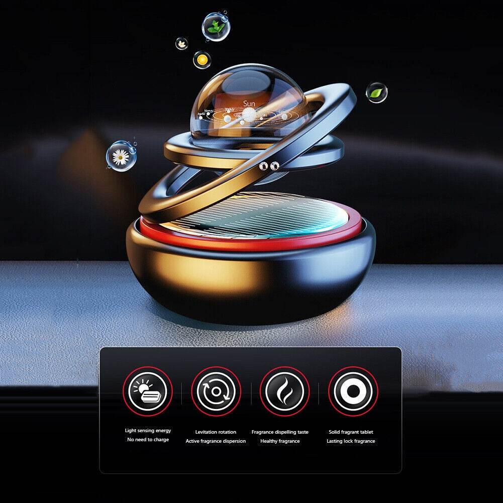 Solar Power Auto Car Rotate Aromatherapy Air Freshener - DMC Wholesale