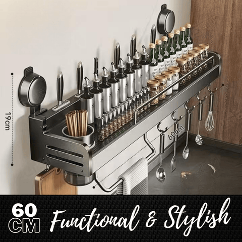 Wall Mounted Kitchen Storage Rack (60cm)(Single Cup)
