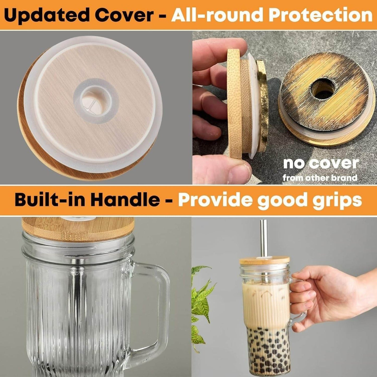 Ribbed Glass Tumbler (720ml)(Each) - DMC Wholesale