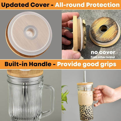 Ribbed Glass Tumbler (720ml)(Each) - DMC Wholesale