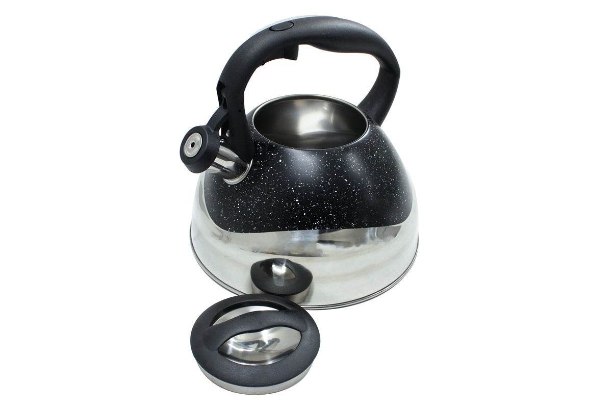 Speckled And Polished Two Tone Whistling Kettle (3L) - DMC Wholesale