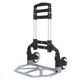 Aluminium Folding Portable Heavy Duty Push Trolley - DMC Wholesale