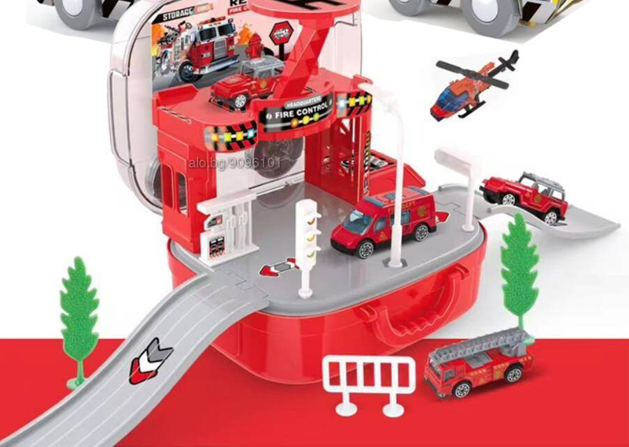 2in1 Mini Storage Firefighter Mini Briefcase (17x14x8cm) - DMC Wholesale