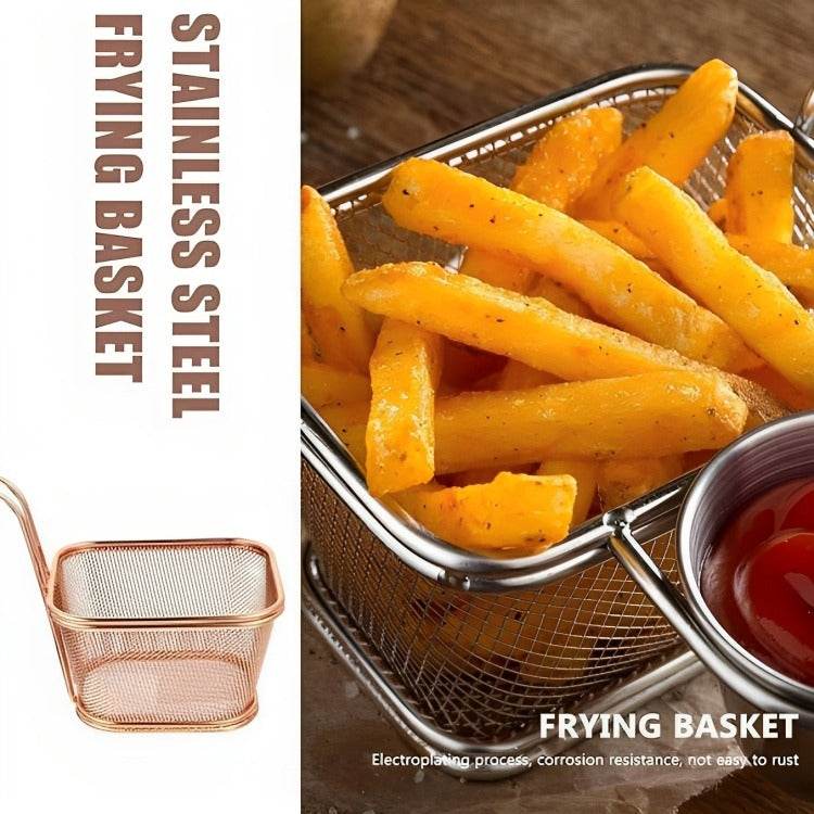 Steel Deep Fryer Basket (13cm) - DMC Wholesale