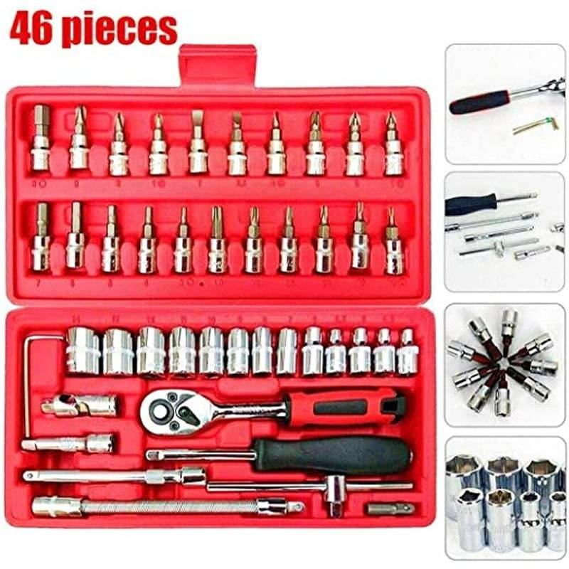 Tools Socket Wrench Set (46 pcs) - DMC Wholesale