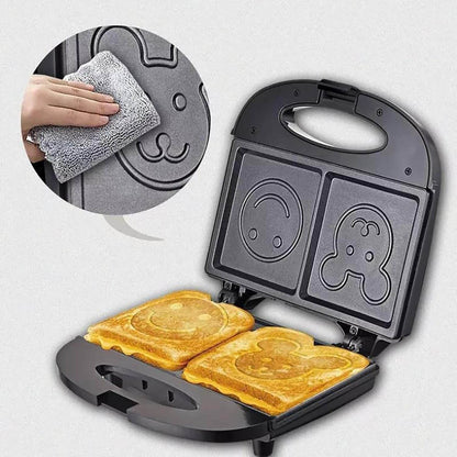 Smiley Face Sandwich And Waffle Maker - DMC Wholesale