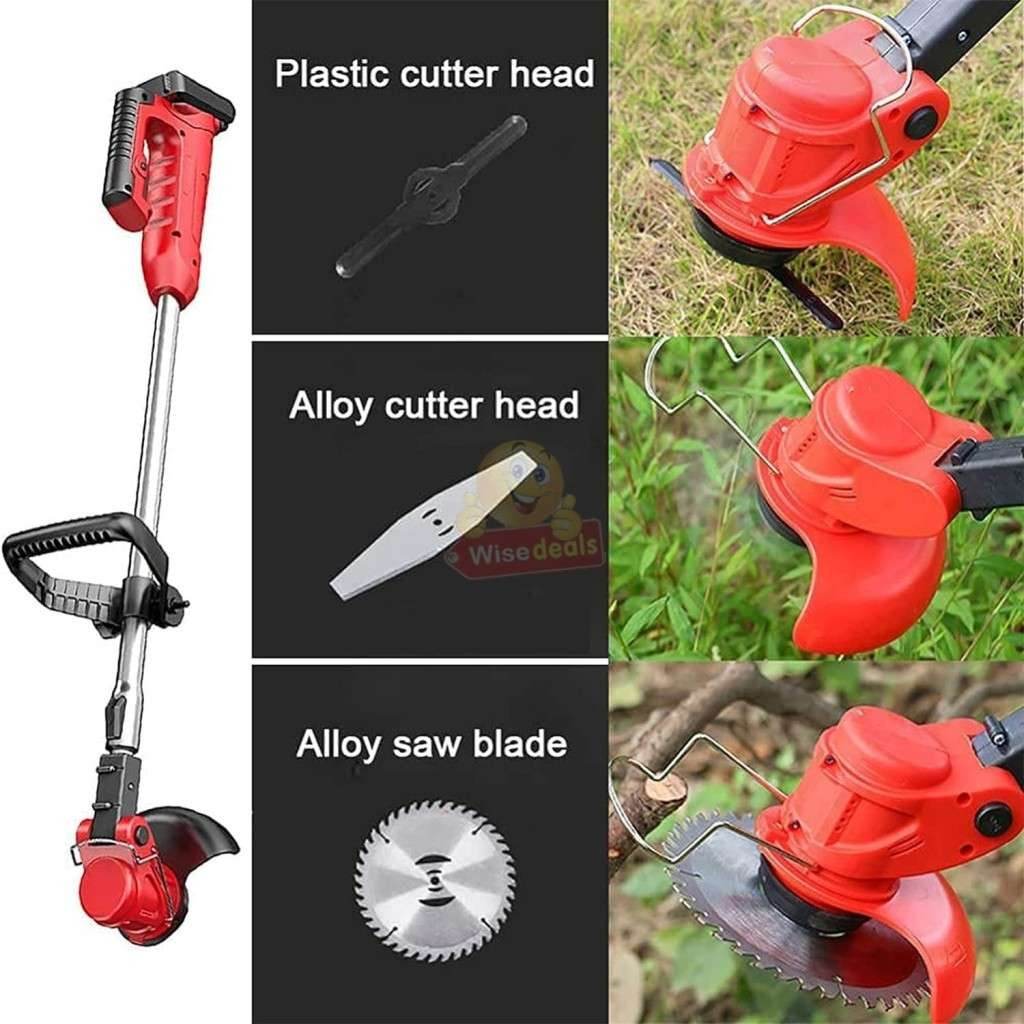 Rechargeable Lawn Mower and Grass Cutter with Accessories (24V) - DMC Wholesale