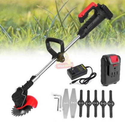 Rechargeable Lawn Mower and Grass Cutter with Accessories (24V) - DMC Wholesale