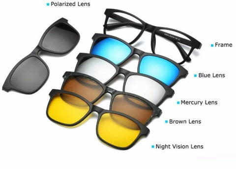 5in1 Antiglare Magic Vision Sun Glasses - Alt View