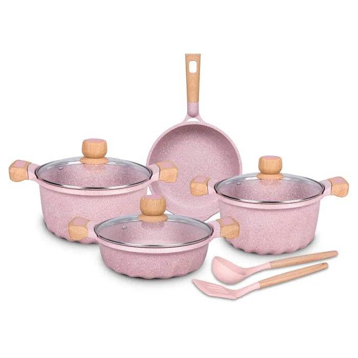 Non-Stick Induction Bottom Cooking Pot Set - DMC Wholesale