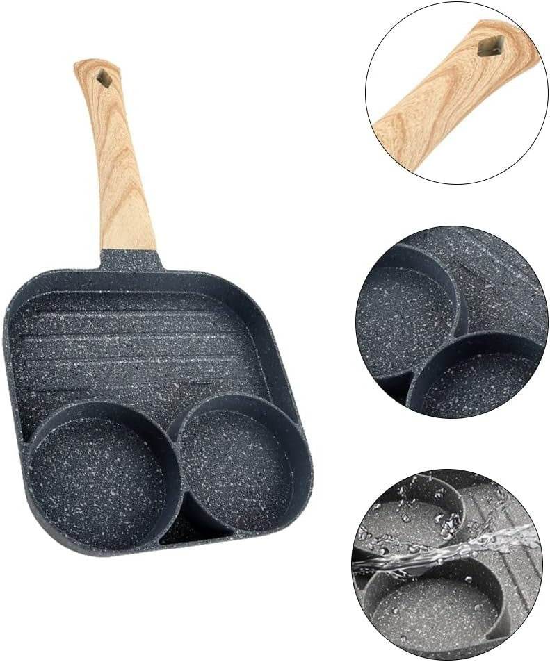 Three Division Multipurpose Non-Stick Omelet Pan - DMC Wholesale