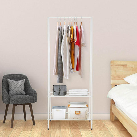 Clothes Rail With Two Shelves - Alt View