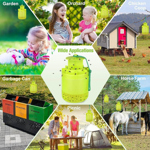 Outdoor Hanging Fly Trap - Alt View