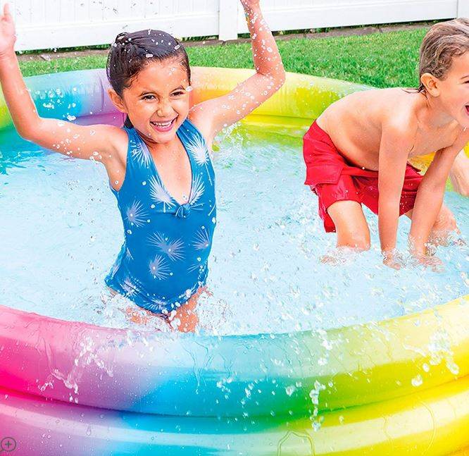Inflatable Ombre Rainbow Pool - DMC Wholesale