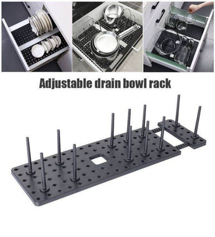 Kitchen Cupboard Adjustable Drawer Organiser Tray - Alt View