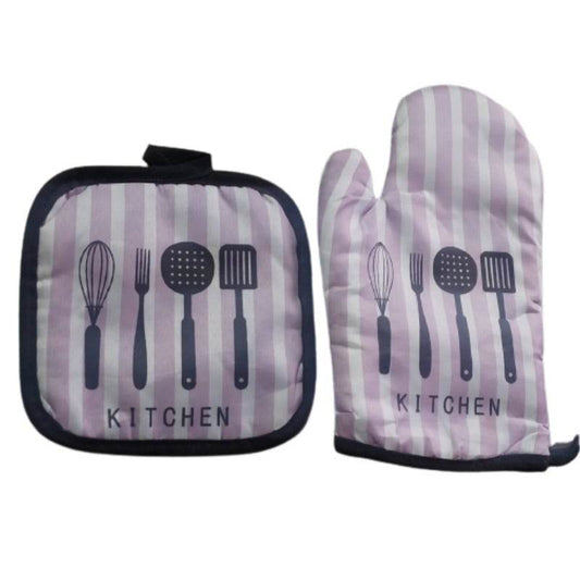 Kitchen Oven Mittens (Striped)(2pcs) - DMC Wholesale