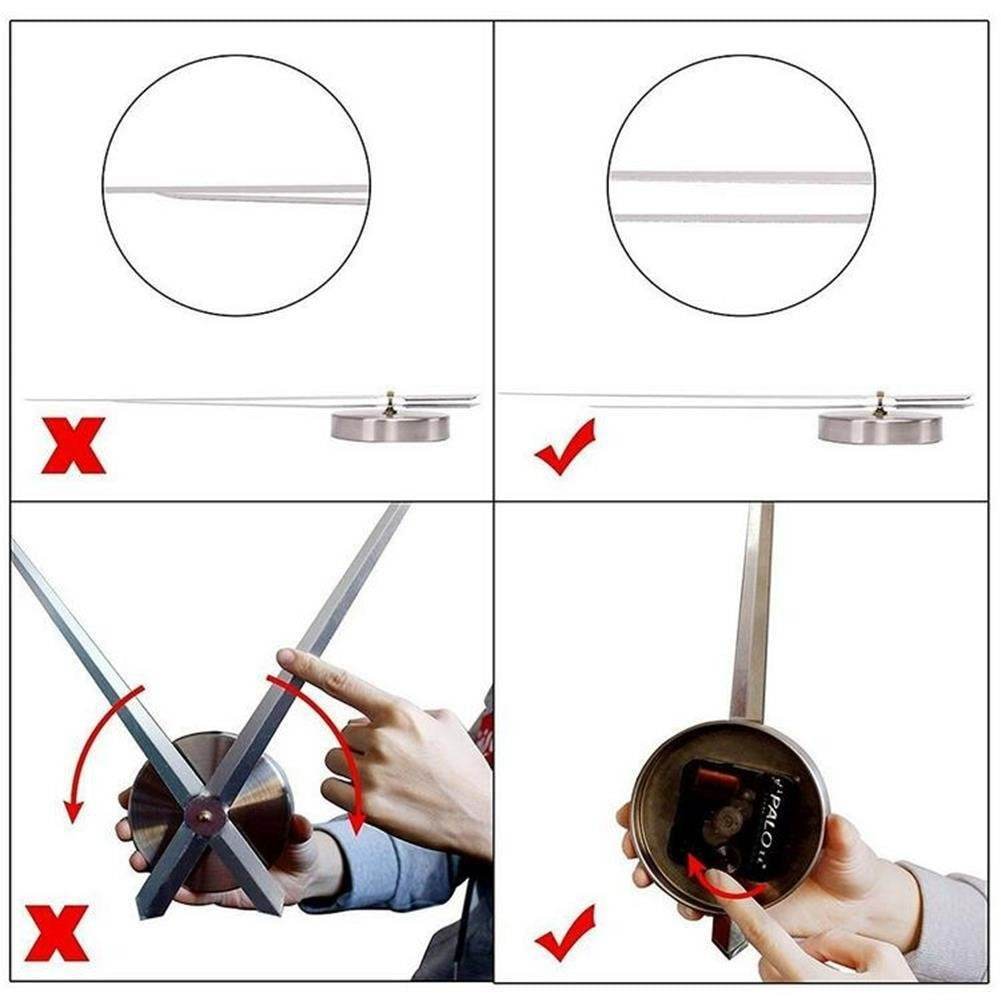 DIY Modern 3D Wall Clock (Silver)(60-70cm) - DMC Wholesale